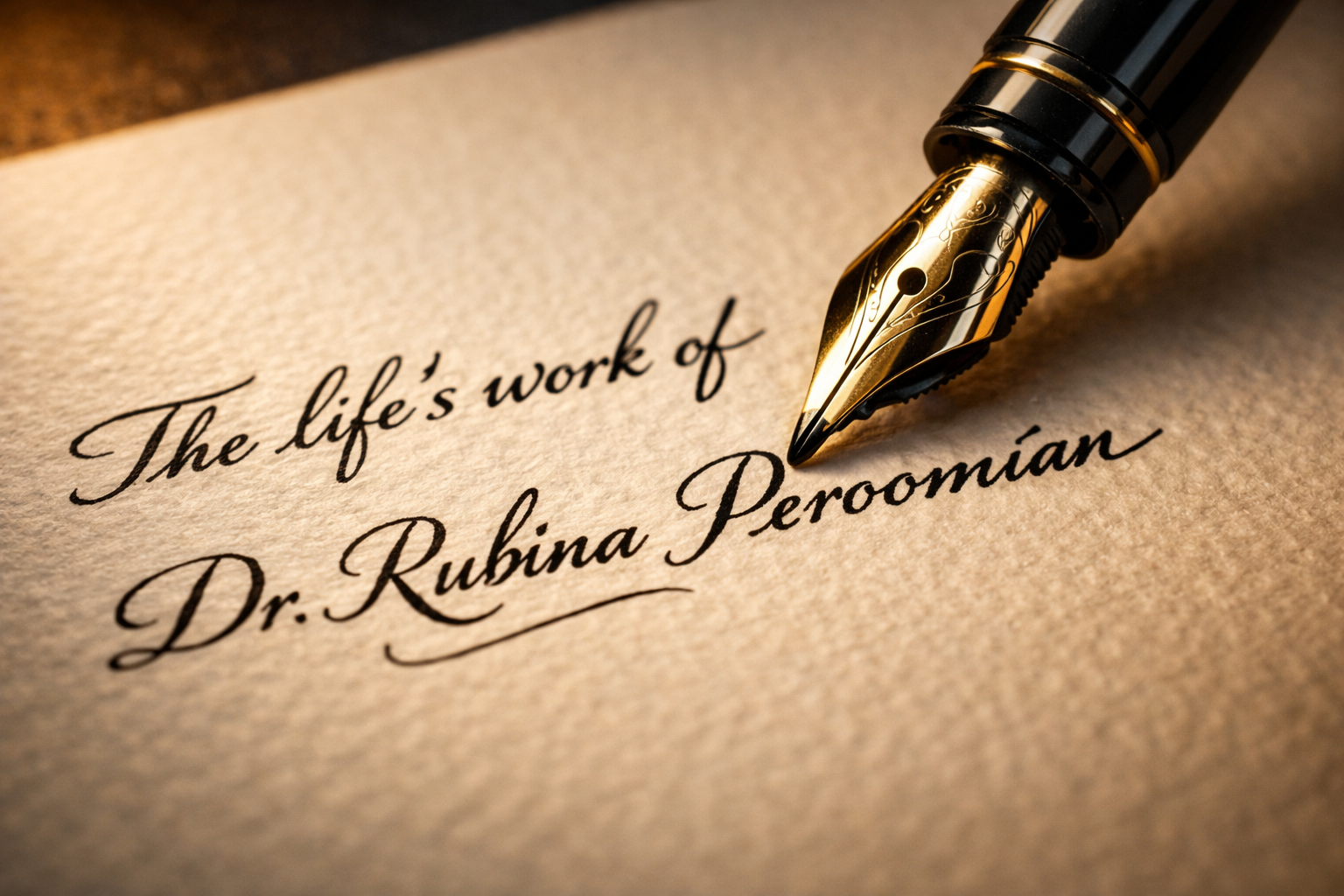 The life's work of Dr. Rubina Peroomian
